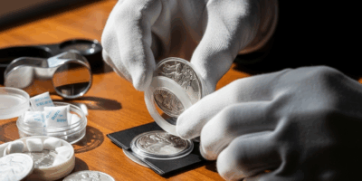 Professional photograph related to: How to Store Silver Coins Long-Term Without Damage. High quality